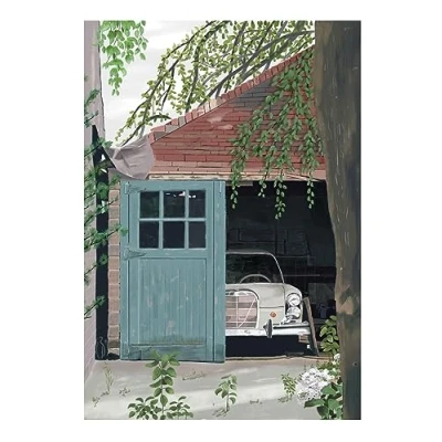 Image of Embossed Classic Vintage Car Any Occasion Card Artistic Portobello Greeting Cards PTB034