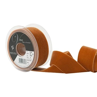 Image of Berisfords Velvet Ribbon, 10.2 x 3.6 cm, Copper