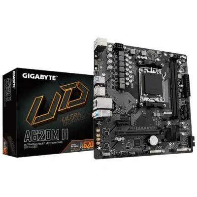 Image of Gigabyte A620M H Motherboard Supports AMD Ryzen 8000 CPUs, 5+2+2 Phases Digital VRM, up to 7200MHz DDR5 (OC), 1xPCIe 4.0 M.2, GbE LAN, USB 3.2 Gen 1