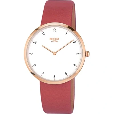 Image of Boccia Women Analog Quartz Watch with Leather Strap 3309 05