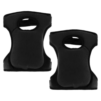 Image of WUFGWBD 1 Pair Of Black Sponge Knee Pads, Elastic Protection Gardening Work Soft Pads