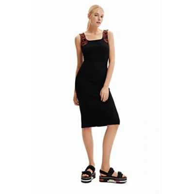 Image of Desigual Women&#039;s Vest_Creta 2000 Dress, Black, XL