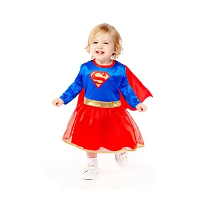 Image of amscan (PKT) (9906720) Child Girls Supergirl Costume (18 24m)