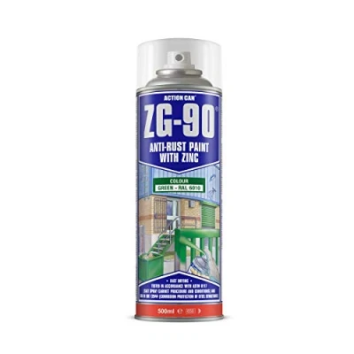 Image of ZG90 High Zinc Content Anti rust Paint Green 500ml Aerosol