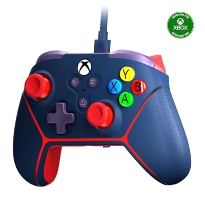 Image of Surge Livewire Microwatt Controller (Blue), Junior Wired for Xbox Series XS, One, &amp; Windows 10/11