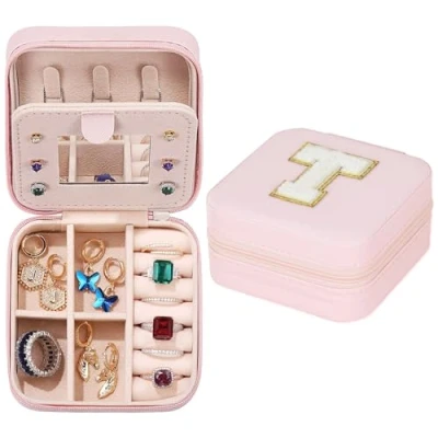 Image of YEJAHY Jewellery Box Girls, Small Travel for Women Organiser Box, Chain Organiser, Girls (T)