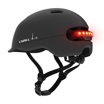 Image of LIVALL Unisex C20 Smart Cycle Helmet, Midnight Black, 57 61cm UK