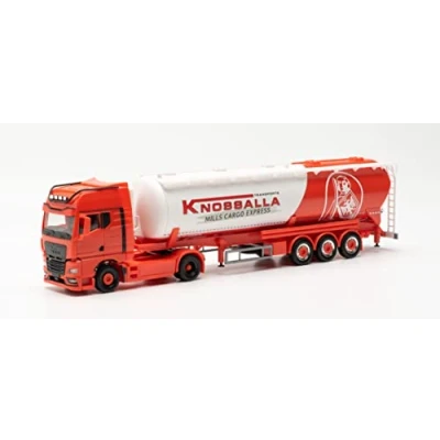 Image of herpa 314268 Man TGX GX Individual Silo Saddle Train Knossalla in Miniature for Crafts Collecting and as a Gift, Multi Coloured