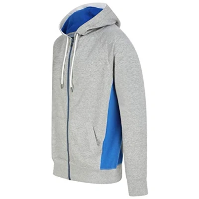 Image of Tokyo Laundry Men&#039;s Diablo Zip Through Hooded Top Lt Grey Marl L