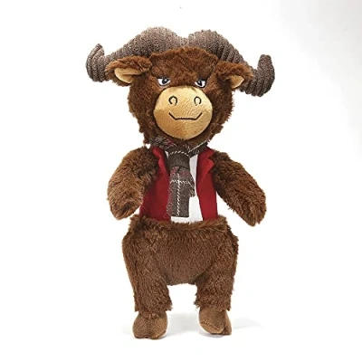 Image of WUNDAPETS BUSTER &amp; BEAU DANDY DUDES SOFT PLUSH DOG PUPPY TOY PLAY CUDDLY TOYS FOR DOGS PUPPIES, 3 CHARACTERS (BUFFALO)