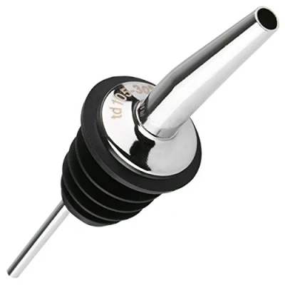 Image of drinkstuff Tom Dyer TD105 30 Professional Chrome Tapor Pourer Medium Flow Pourer, Spirit Flair