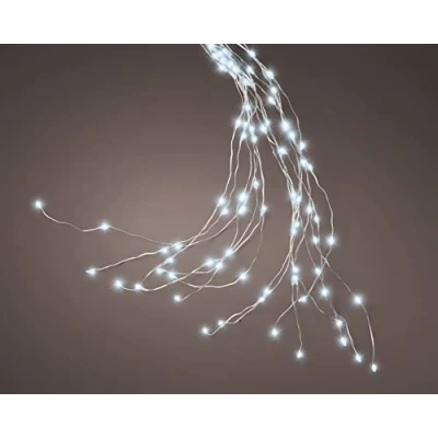 Image of Kaemingk Micro 672 LED Tree Bunch 210cm Classic White/Silver 9500235