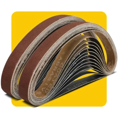 Image of 13 x 457 mm 80 Grit Sanding Belt Premium Aluminum Oxide Sander Sandpaper 24 Pack