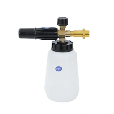 Image of Aim Tools Snow Foam Lance Cannon Adjustable 1L High Pressure Washer Soap Dispenser Bottle Nozzle Brass Adapter Compatible with Karcher K2 K3 K4 K5 K6 K7 Gun 171320