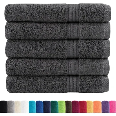 Image of vidaXL Premium Sauna Towels SOLUND 25pcs Anthracite 80x200cm 600gsm