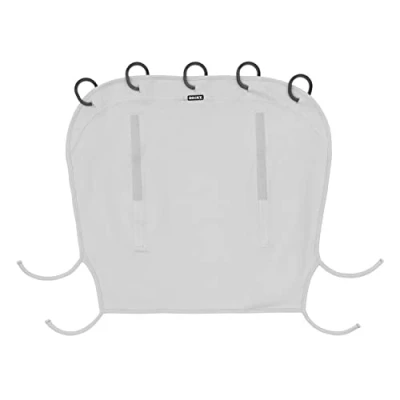 Image of Dooky Sunshade for Baby Car Seat/ Pram/ Stroller/ Pushchair, Universal Fit, Protects from Sun, Wind and Light Rain, UPF 50+ UV Protection, Easy to Install Wash, Plain Grey