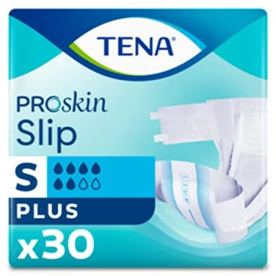 Image of Tena Proskin Slip Plus (Size S) Incontinence Briefs 30 Pieces