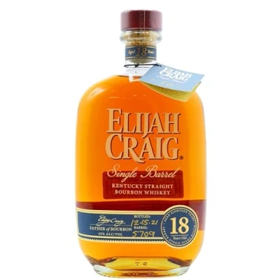 Image of Elijah Craig Single Barrel 18 year old Whiskey 70cl 45% ABV