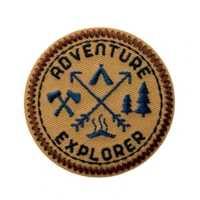 Image of Mono Quick Outdoor Adventure Explorer Iron On Patch 5.3 cm