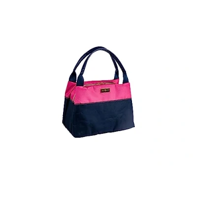 Image of Beau &amp; Elliot Colour Block Handbag Pink/Navy