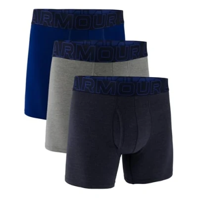 Image of Under Armour Mens Cotton 6 Pack Navy/Steel/Royal L