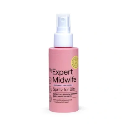 Image of My Expert Midwife Spritz for Bits, 100ml Pregnancy &amp; Postpartum Relief Spray to Ease Perineal Discomfort, Hospital Bag Maternity Essential, Natural Formula Soothing Care Before After Birth