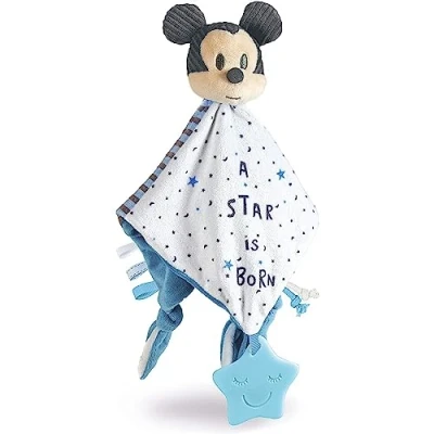 Image of Clementoni Disney Baby Mickey Soft Comforter Blanket, Machine Washable Educational Toy, Suitable for 0 Months and up, 17345