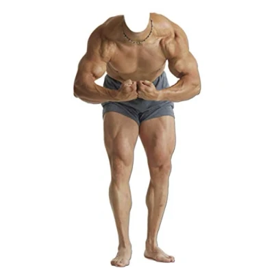 Image of Star Cutouts Ltd 180cm Muscle Man Stand Cardboard Cut Out