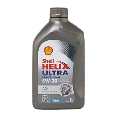 Image of Shell Helix Ultra Professional AG, 5W 30 Fully Synthetic Motor Oil, For Diesel and Gasoline Engines, 1 L