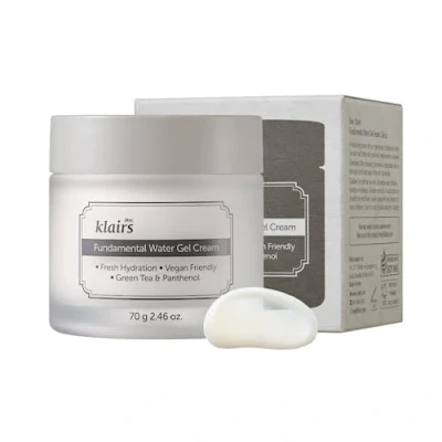 Image of DearKlairs Fundamental Water Gel Cream 2.36 fl oz Vegan, Jeju Green Tea and Panthenol