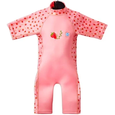 Image of Splash About Unisex Kid&#039;s UV Sun &amp; Sea Suit Wetsuit, Strawberry Field, 2 4 Years