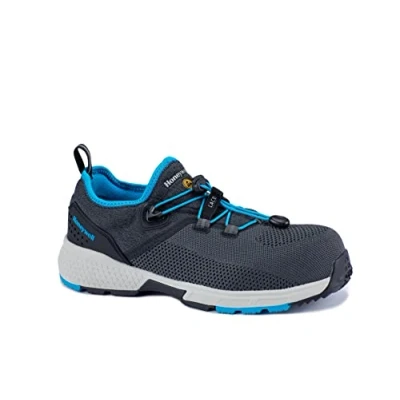 Image of Honeywell Agile Sprinter S1P Industrial Safety Shoes for Men &amp; Women, Low Cut, Lighter Composite Fiberglass Toecap, 3D Mesh Lining, External Heel Counter, Blue, Size 10.5 UK, 6250119 45