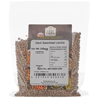 Image of Old India Dark Speckled Lentils 250g