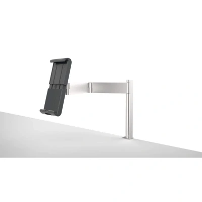 Image of Durable Aluminium Tablet Holder Desk Clamp Universal Arm Mount for 7 13&quot; iPad, Samsung, Surface &amp; More Anti Theft Lockable Rotatable 360 Lazy Bedside
