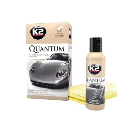 Image of K2 Quantum, Premium Protective Wax 140g + 40x40cm microfiber cloth