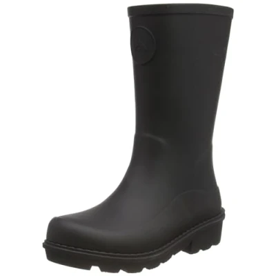 Image of Fitflop Kids Wonderwelly Fashion Boot, Black, 2 UK