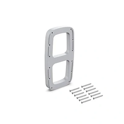 Image of Emuca Lateral assembly supplement for pull down hanging rail, Side wardrobe rail lift, grey plastic, Set of 2
