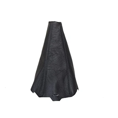 Image of The Tuning Shop Gear Gaiter Compatible with Land Rover Discovery 3 LR3 2004 2009 Black Leather Stitching