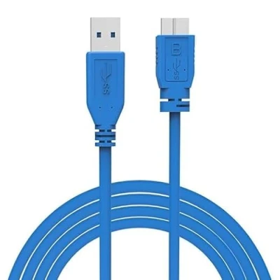 Image of USB 3.0 Type A Male to B Micro DATA Sync Cable For ADATA DashDrive Durable HD710 (1TB) External Waterproof Hard Drive (Yellow)