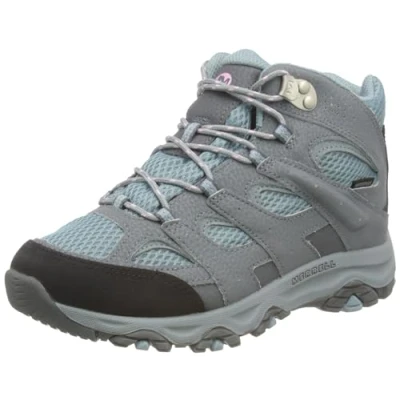 Image of Merrell Girls Moab 3 Mid Wtrpf Walking Shoe, Altitude, 5 UK