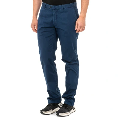 Image of La Martina LMTA01 Mens Chinese cut trousers Blue Cotton Size EU 50 (Mens)