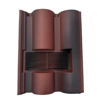 Image of Roof Tile Vent for Marley Bold Roll with Flexi Pipe Adaptor (Old English Dark Red)