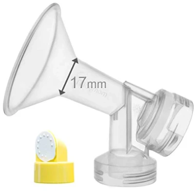Image of Maymom Breast Shield with Valve and Membrane for Medela Pumps (17 mm, 1 Piece)