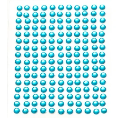 Image of Busy Bead 352 x Aquamarine Self Adhesive Diamante Stick On Rhinestone Gems 4mm