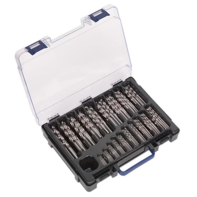 Image of Sealey HSS Fully Ground Drill Bit Assortment 170pc Ø1 10mm