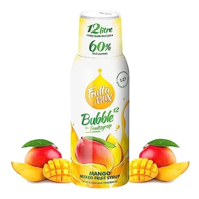 Image of FruttaMax Fruit Syrup Concentrate Less Sugar with 60% Content Suitable for soda Machine 500ml (Mango)
