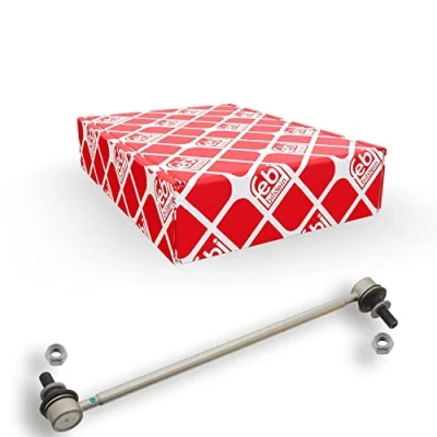 Image of 4882002070, 4882047030 Anti roll bar link FEBI BILSTEIN 28513 Front Axle Left, Right 360mm M12 x 1,25 BMTS Turbo NEW with nuts Steel silver