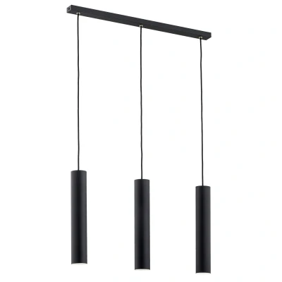 Image of Gomera Plus Bar Pendant Ceiling 3 Light Black Structure