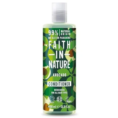 Image of Faith In Nature Natural Avocado Conditioner, Nourishing, Vegan &amp; Cruelty Free, No SLS or Parabens, for All Hair Types, 400ml