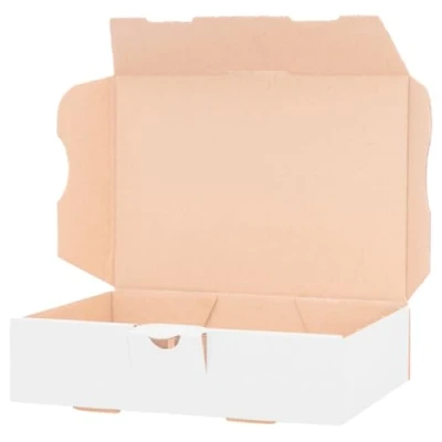 Image of 50x Maxi Letter Boxes 180X130X45 MM White Die Cut Postal Post Folding Box/2